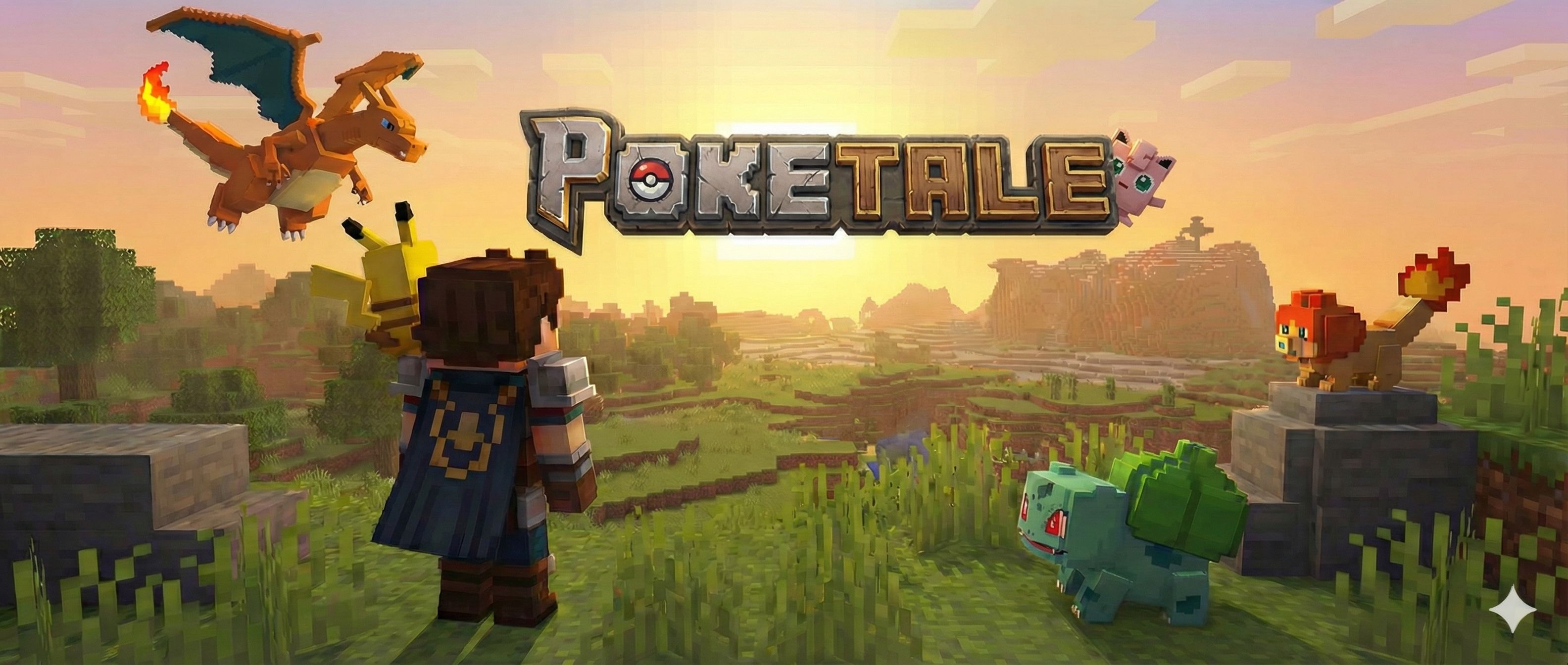 Poketale - The #1 Hytale Pixelmon Server featuring Pokemon creatures in a stunning procedurally generated 3D world with gyms and tournaments